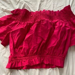 Zara off the shoulder crop top